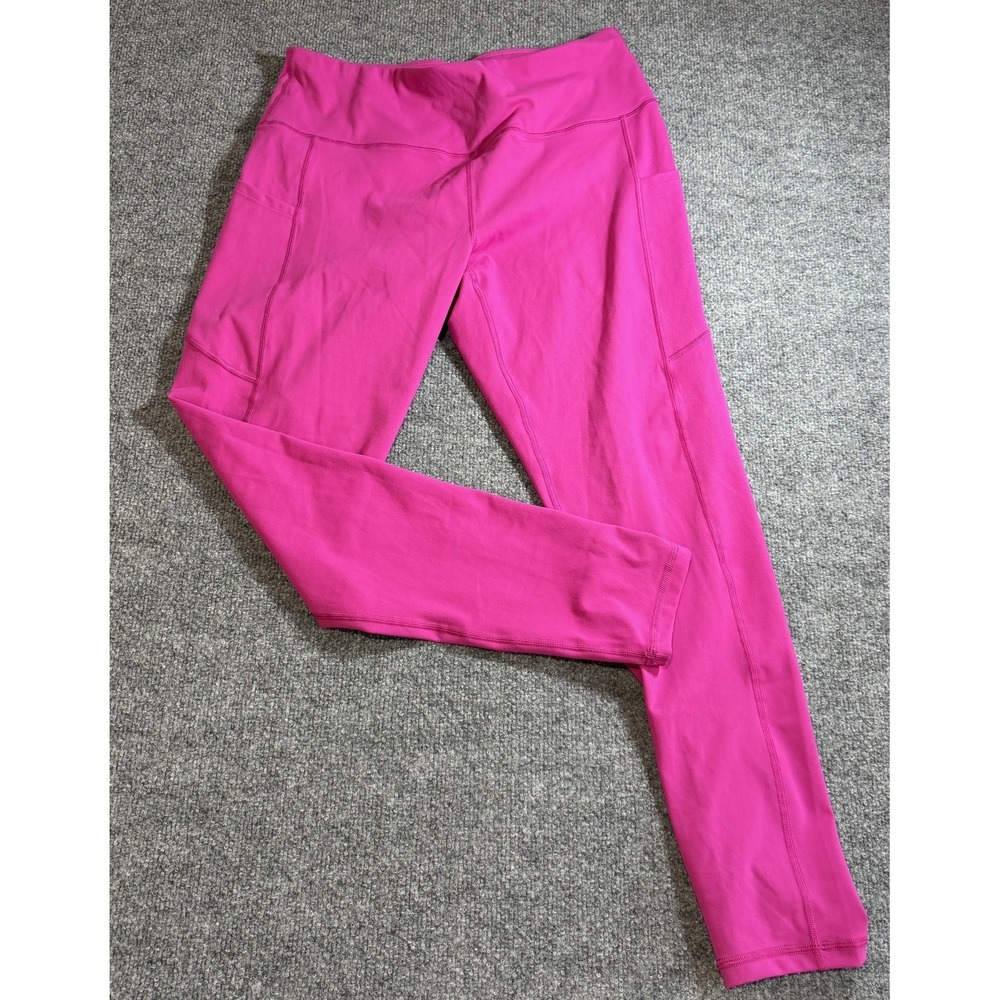 IUGA Women's High-Waist Yoga Pants Leggings Hot Pink XXL